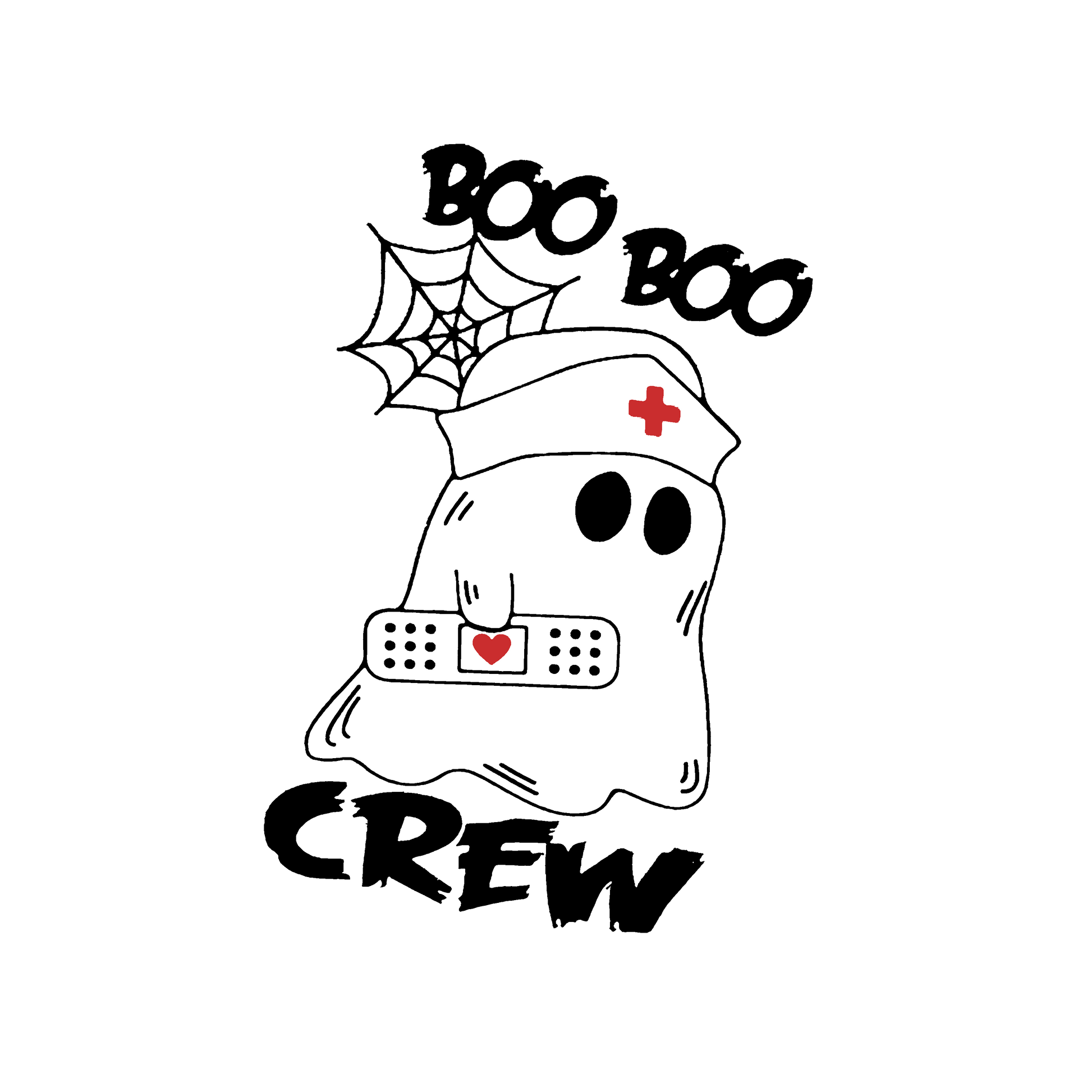 Halloween Boo T-Shirt Ashley\'s Nurse Crew Boo Creations –